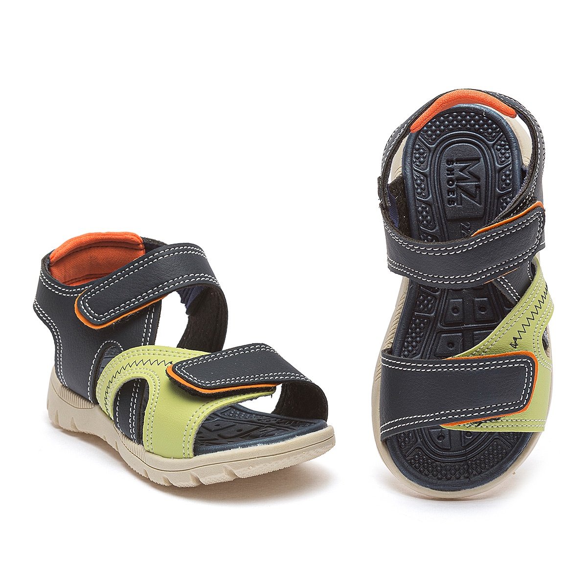 Papete Calce Fácil Infantil Menino Antiderrapante Casual Verão Escolar Azul Gatatuya