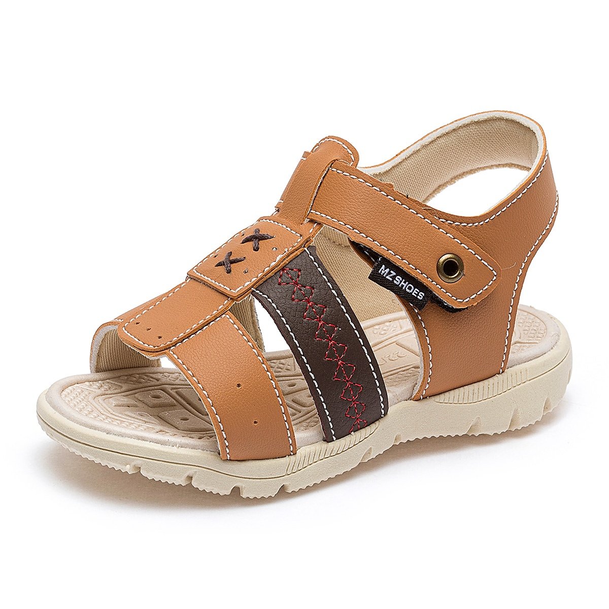 Papete Calce Fácil Infantil Menino Antiderrapante Casual Verão Escolar Caramelo/Marrom Gatatuya Marrom 4