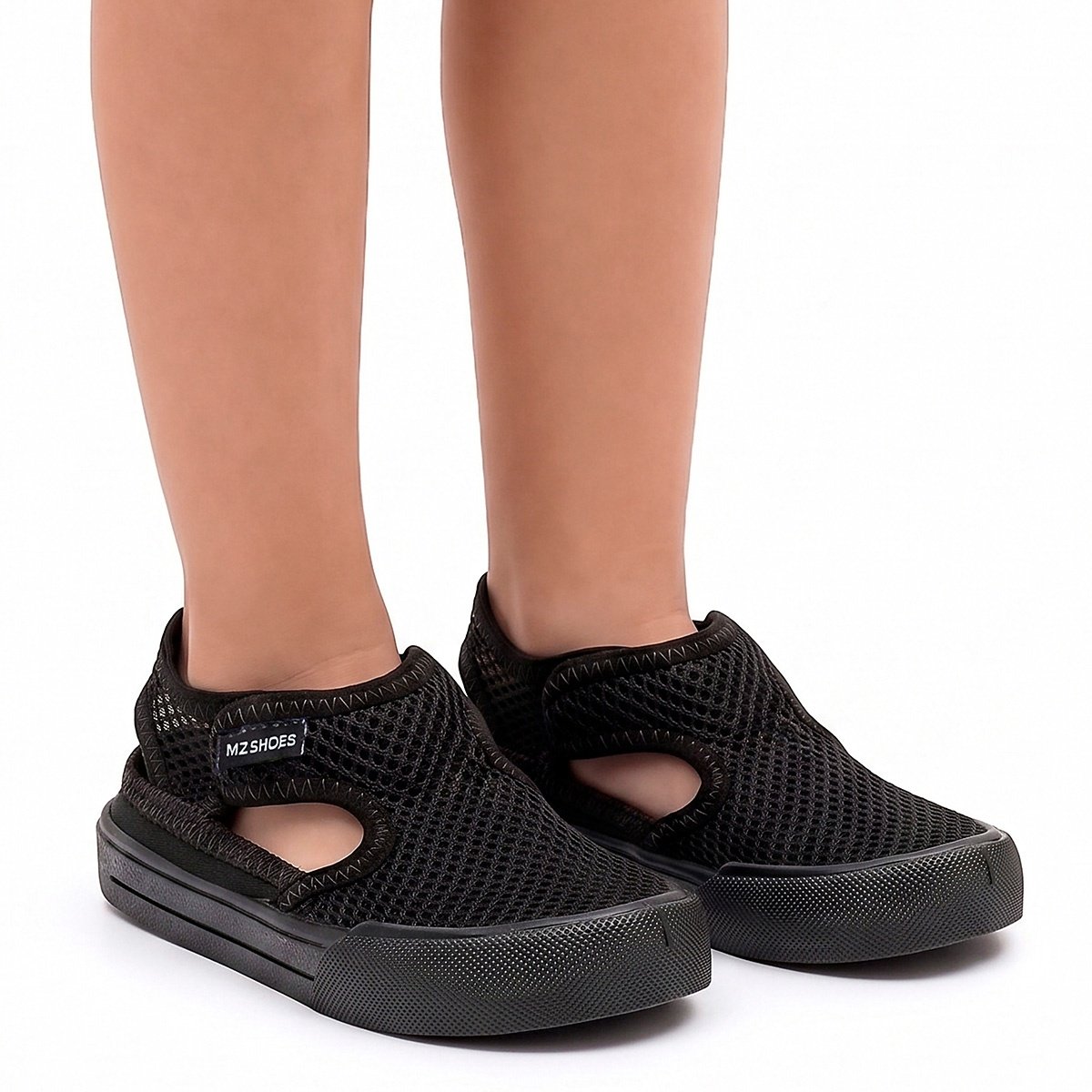 Sandália Papete Infantil Menino Confortável Escolar Antiderrapante Preto Gatatuya Preto 6