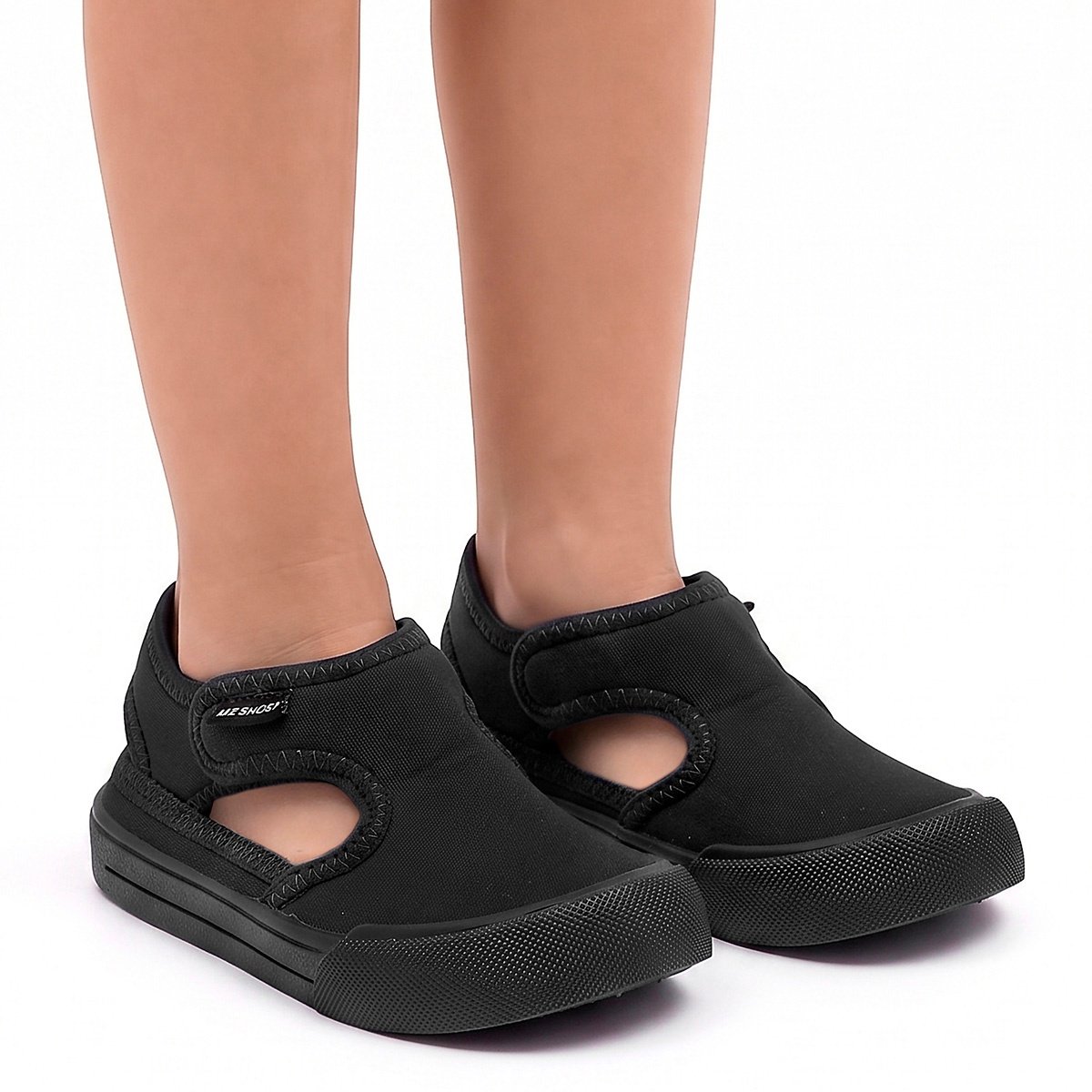 Sandália Papete Infantil Menino Confortável Escolar Antiderrapante Preto Gatatuya Preto 6