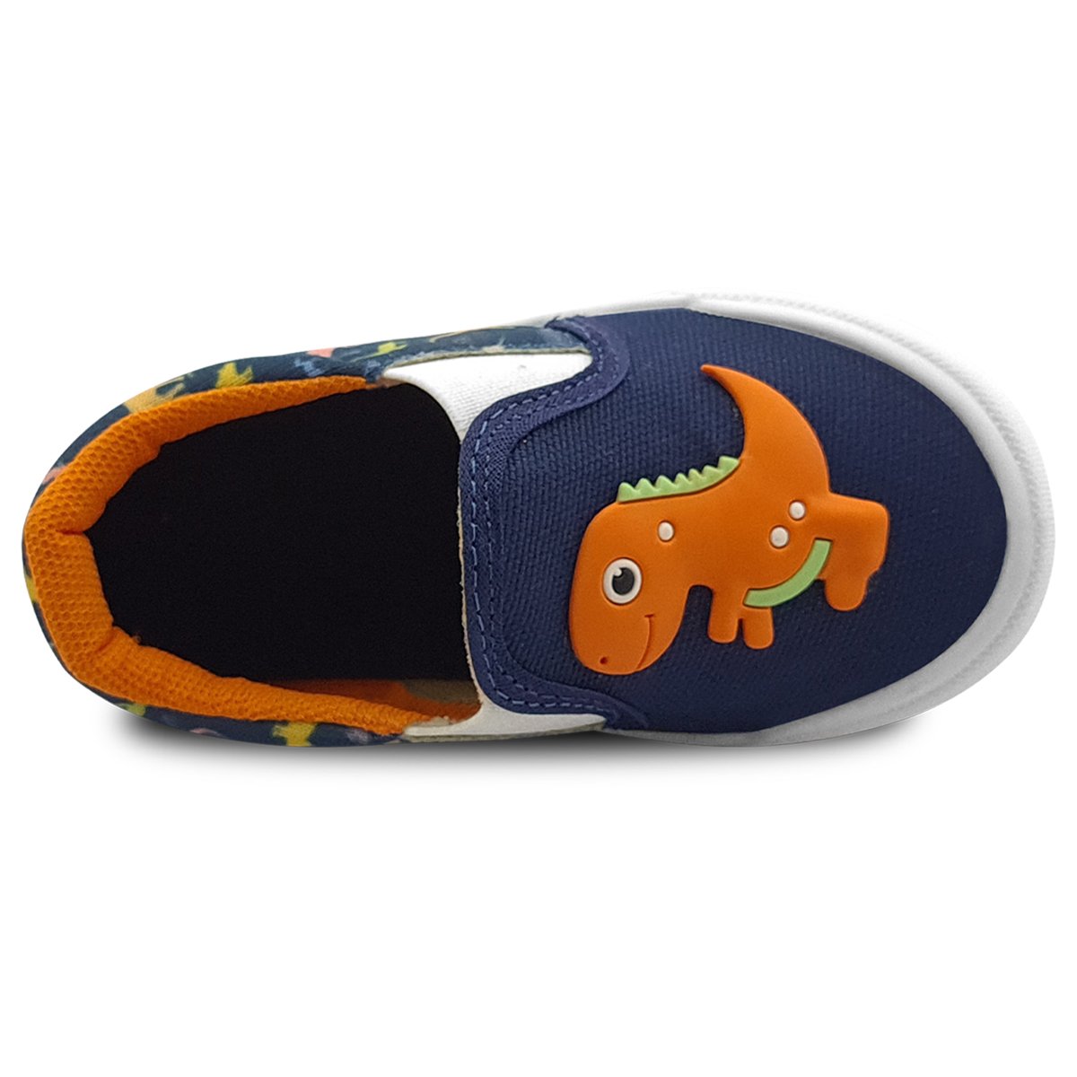 Tênis Infantil Gatatuya Mz Flex Menino Dinossauros Marinho/Laranja Azul 3