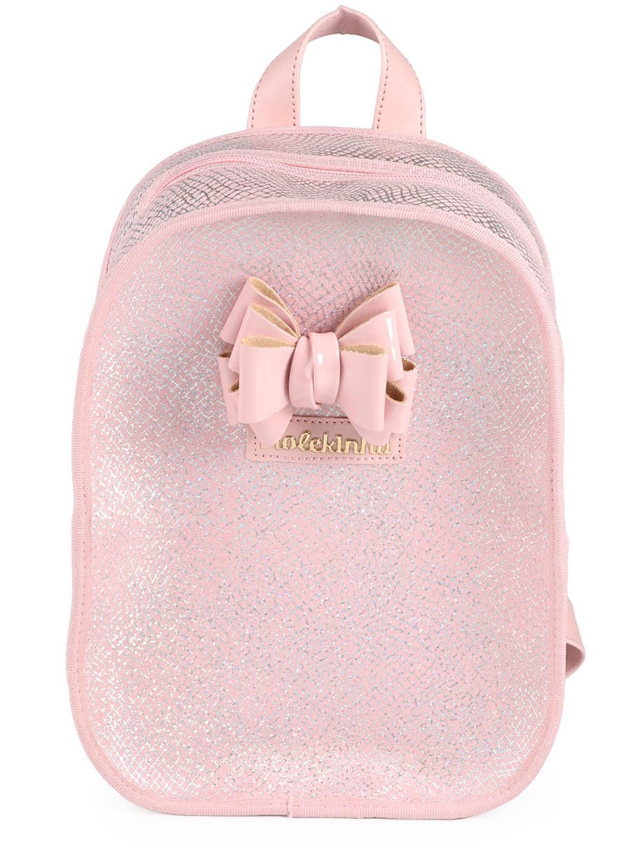 Mochila Infantil Lyllo Orelha de Gatinho Rosa 