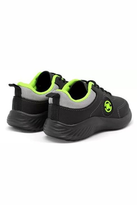 Tênis Casual Infantil Molekinho Floater Preto Preto 2