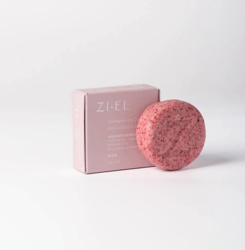 Shampoo em Barra Natural para Cabelos Normais 70g Ziel Cosmetics 70g