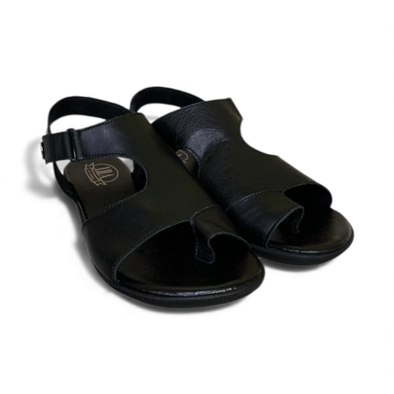 Sandália Feminina em Couro Rasteira BZ053 Preto 2