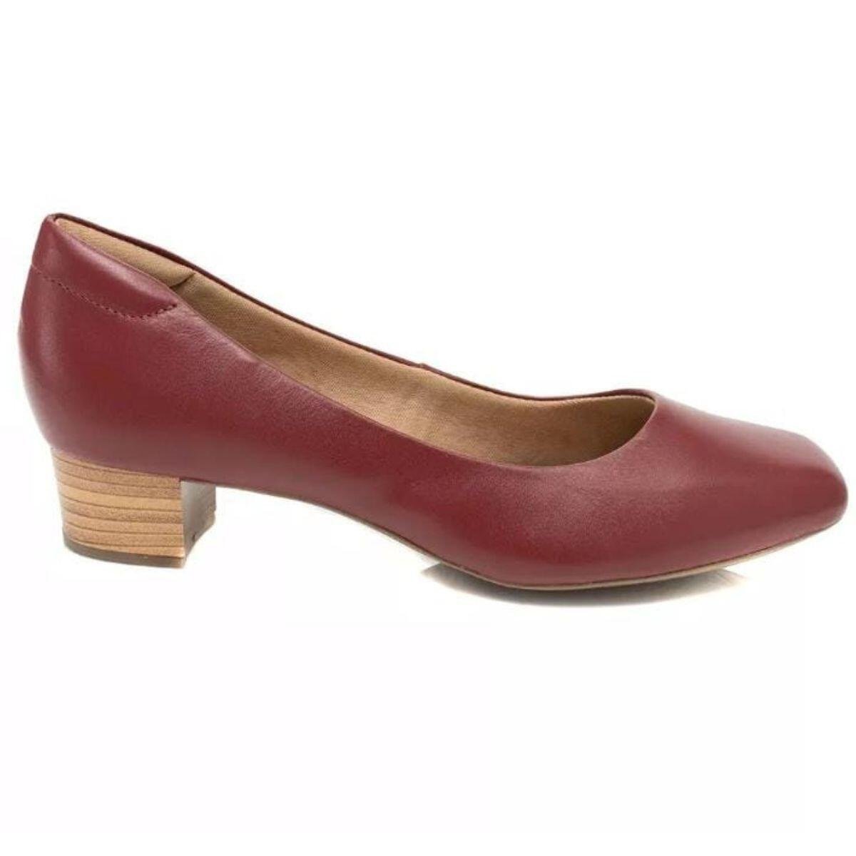 Sapato Feminino Social Neftali Em Couro Salto Baixo 3226 Preto 1