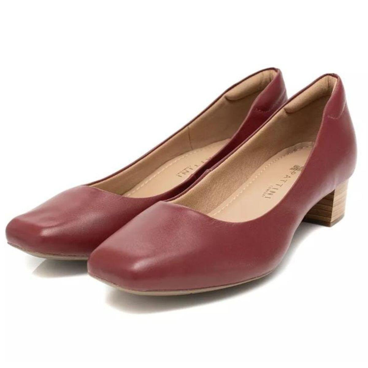 Sapato Feminino Social Neftali Em Couro Salto Baixo 3226 Preto 4