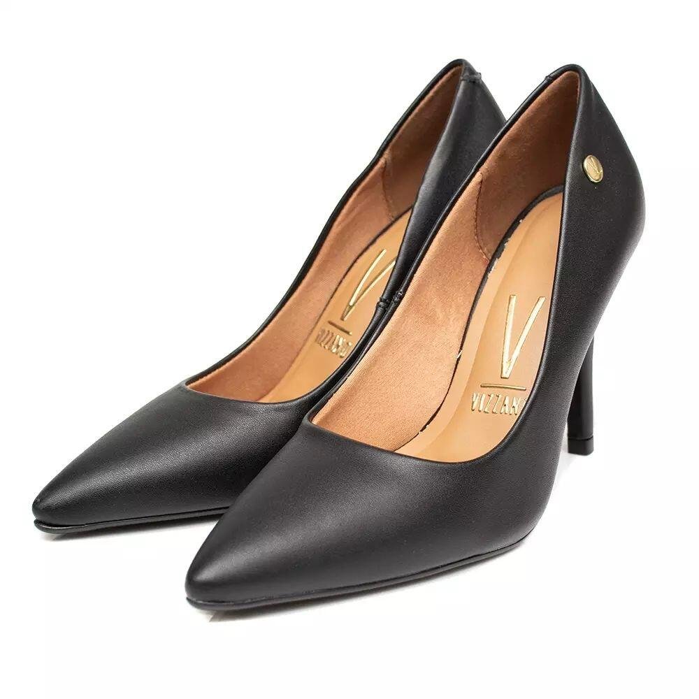 Scarpin Feminino Vizzano Salto Alto Bico Fino 1184.1101 Preto 4