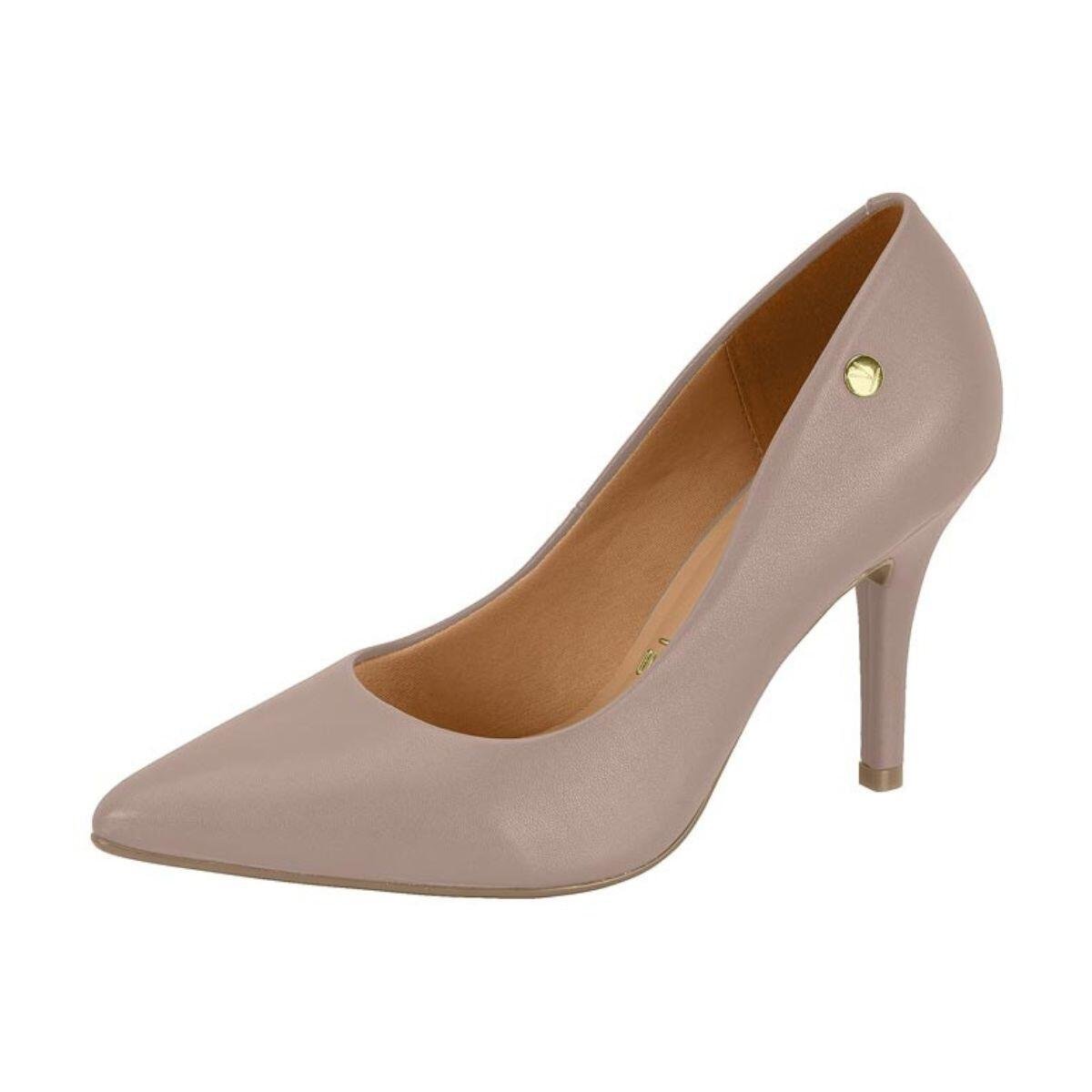 Scarpin Feminino Vizzano Salto Alto Bico Fino 1184.1101 Cinza 2