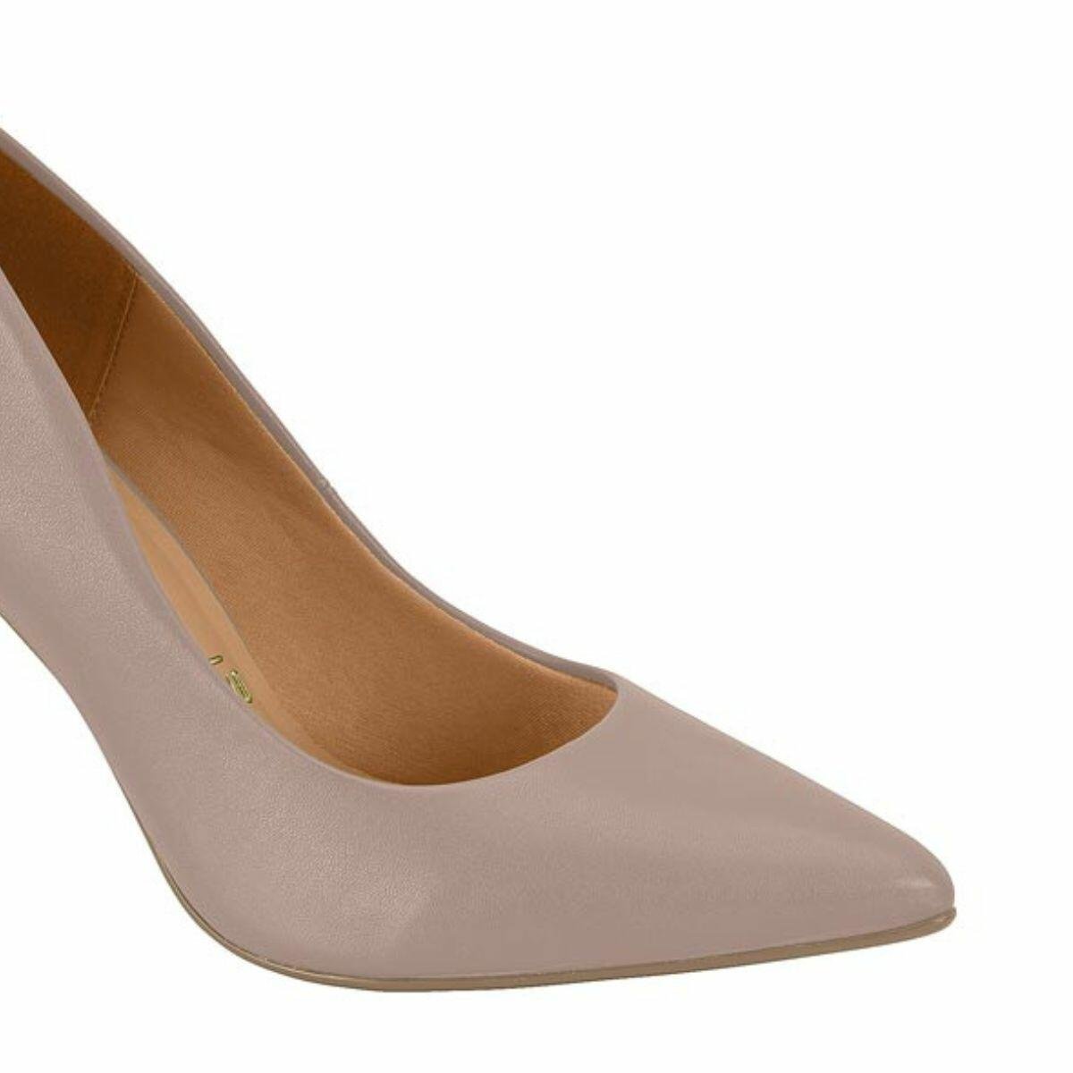Scarpin Feminino Vizzano Salto Alto Bico Fino 1184.1101 Cinza 3