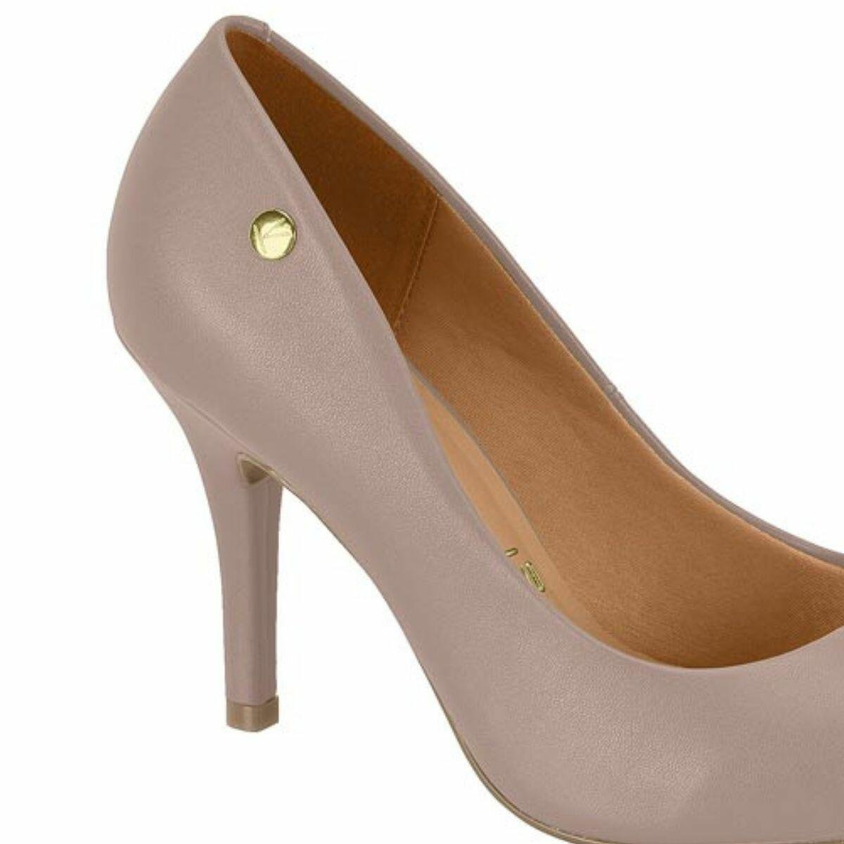 Scarpin Feminino Vizzano Salto Alto Bico Fino 1184.1101 Cinza 4