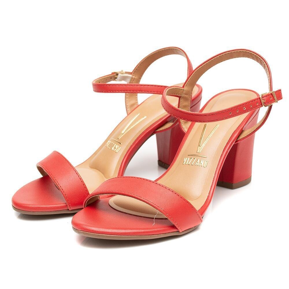 Sandalia Vermelha Anabela Vizzano Vermelha Sandalia Espadrille