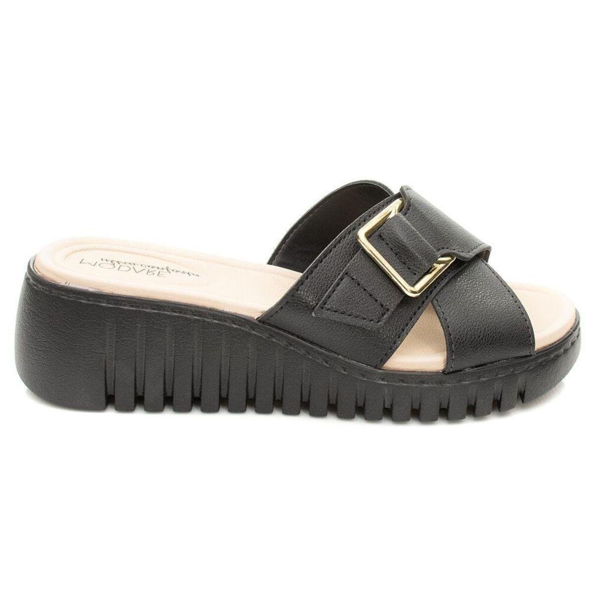 Tamanco Feminino Anabela Ultraconforto Modare 7197.100 Preto 1