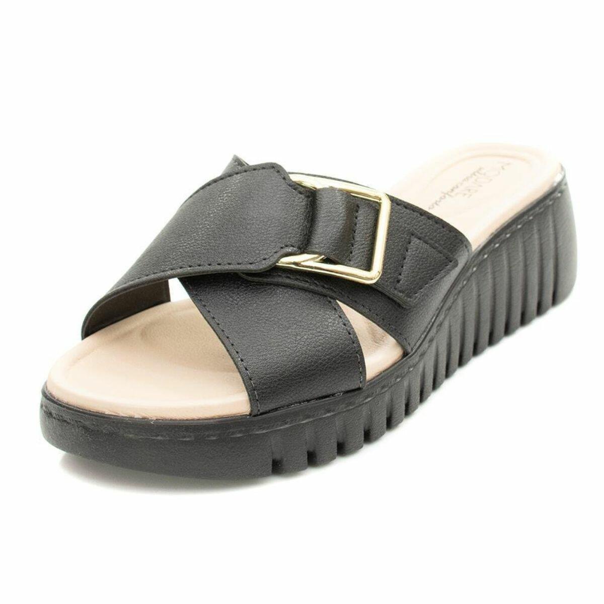 Tamanco Feminino Anabela Ultraconforto Modare 7197.100 Preto 2