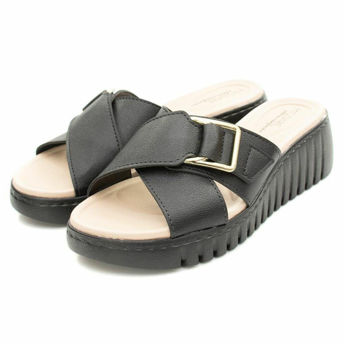 Tamanco Feminino Anabela Ultraconforto Modare 7197.100 Preto 4