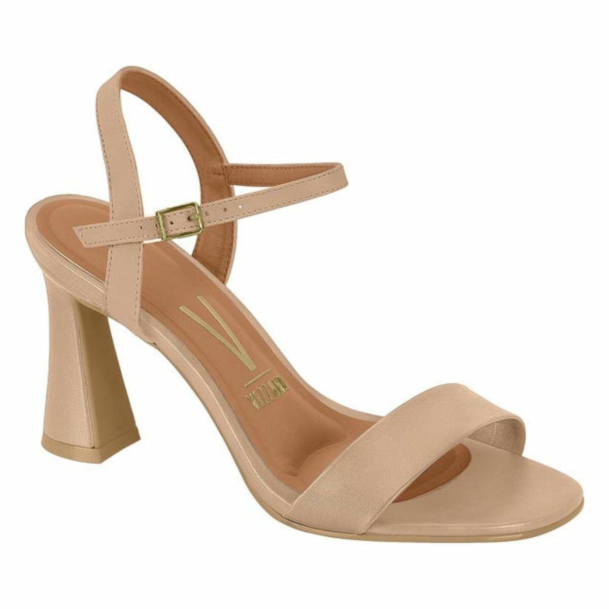 Sandália Feminina Vizzano Salto Alto Taça Pelica 6517.100 Bege 1