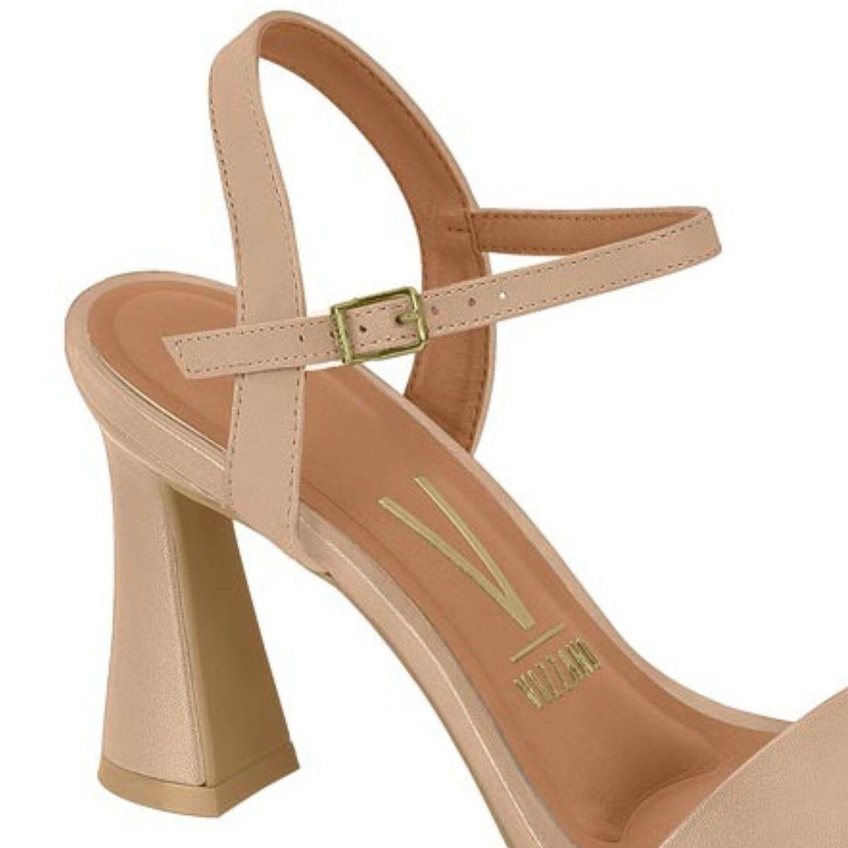 Sandália Feminina Vizzano Salto Alto Taça Pelica 6517.100 Bege 4
