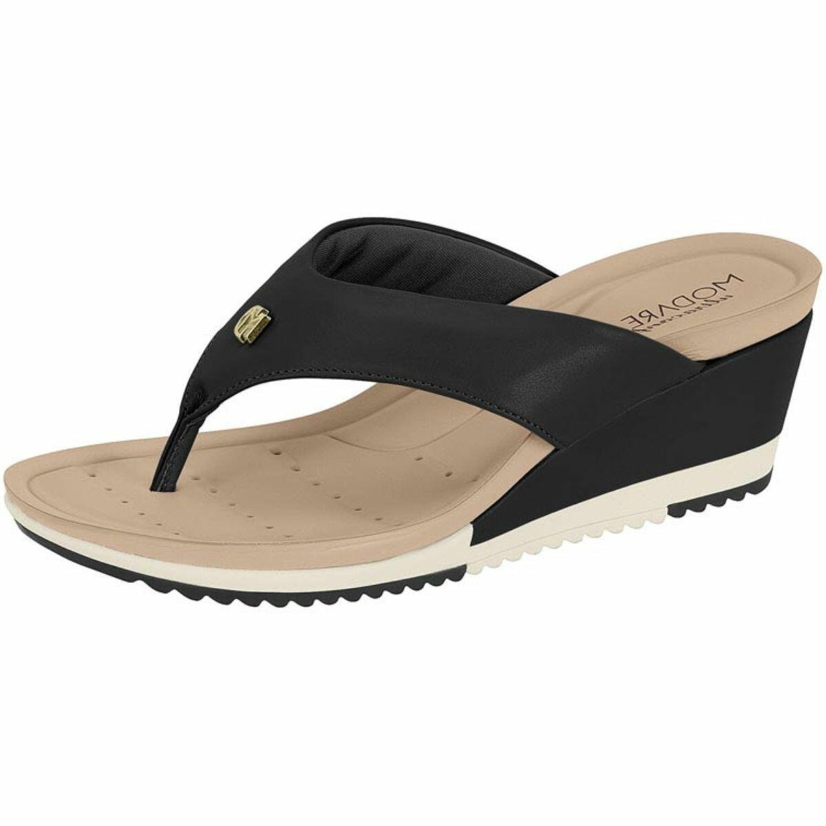 Tamanco Feminino Modare Napa Dedo Anabela 77123.149 Preto 2
