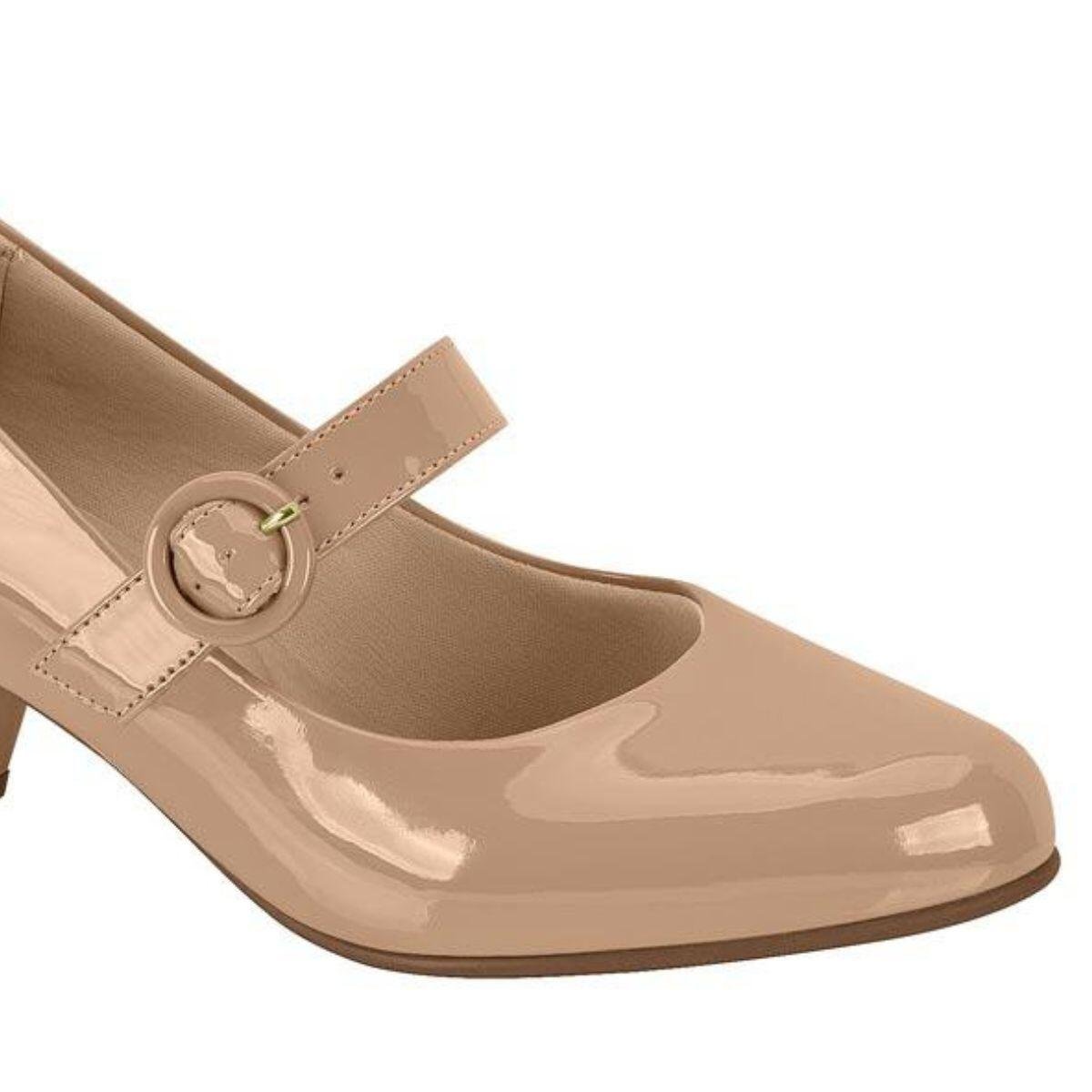 Scarpin FemininModare 7005.668 Verniz Casual Boneca Bege 3