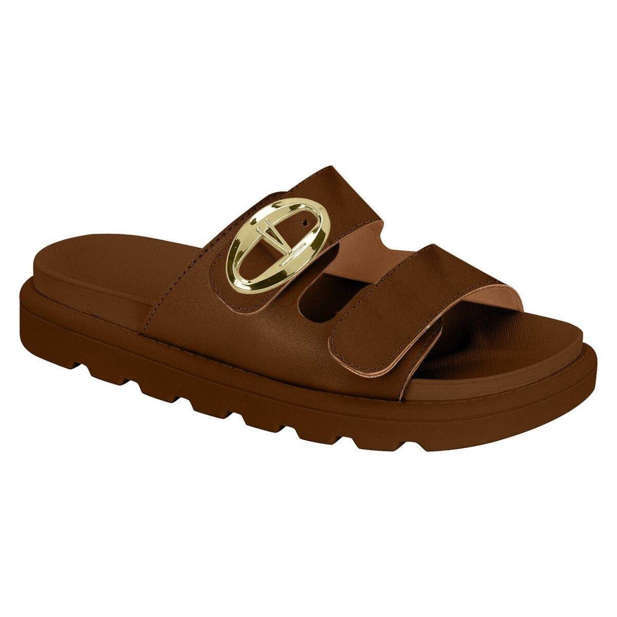 Papete Feminina Vizzano Flatform Pelica 6510.115 Marrom 1