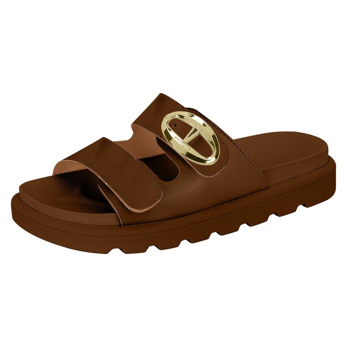 Papete Feminina Vizzano Flatform Pelica 6510.115 Marrom 2