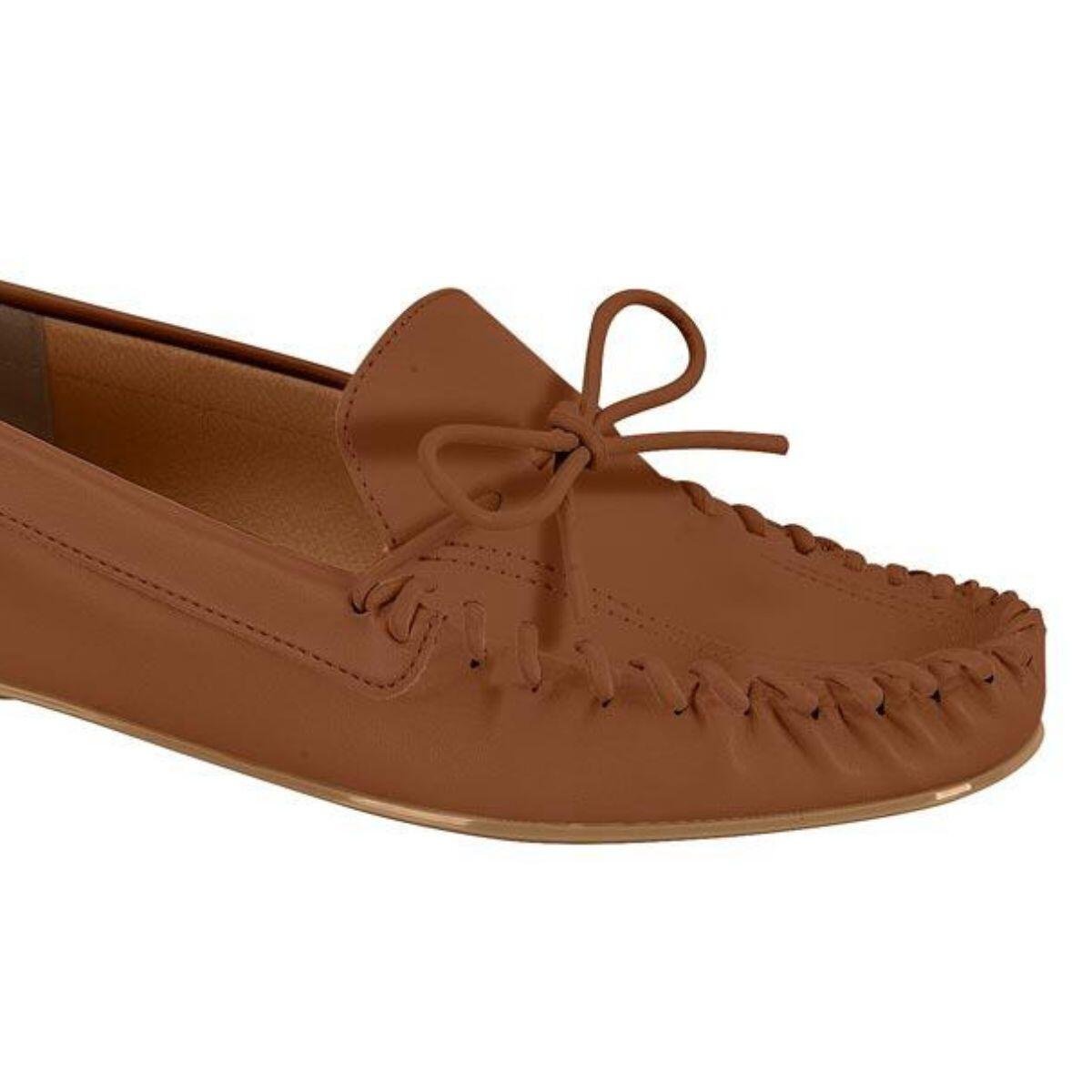Mocassim Feminino Vizzano Laço Pelica 1465.101 Marrom 2