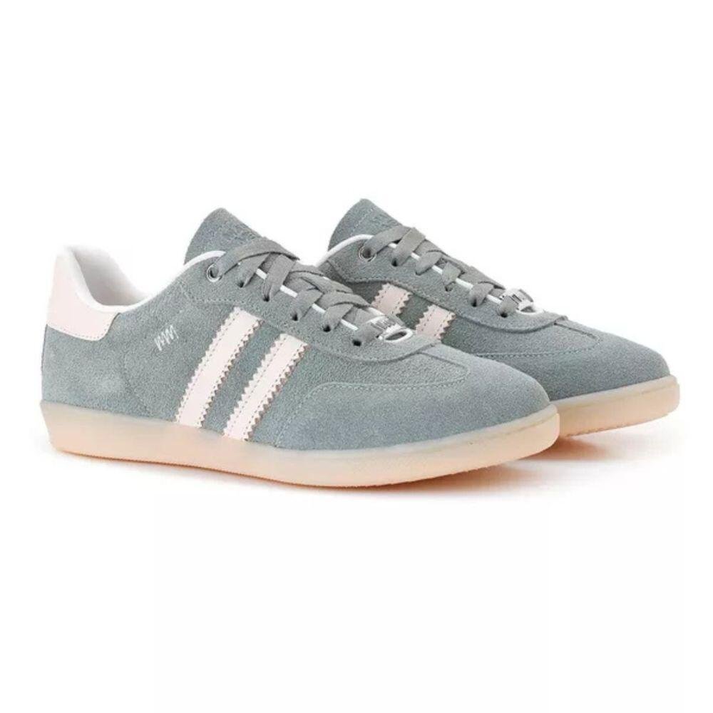 Tênis Feminino Emma Marina Mello em Couro 12154 Cinza 2