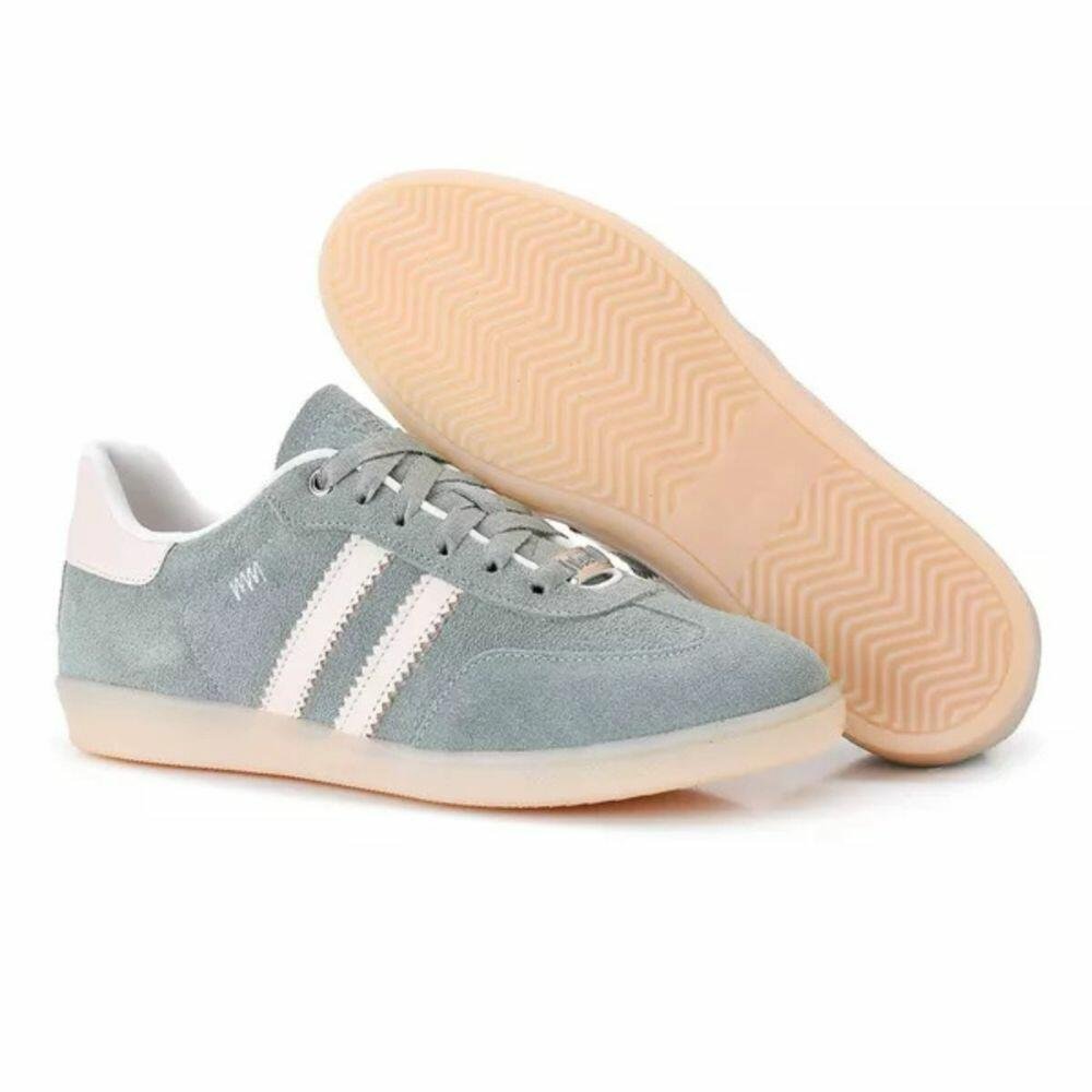 Tênis Feminino Emma Marina Mello em Couro 12154 Cinza 4