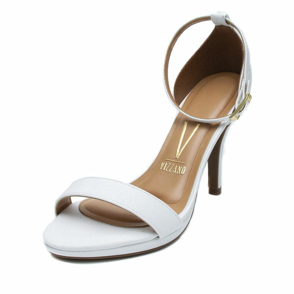 Sandália Feminina Vizzano Festa Salto Fino 6210.655 Branco 4