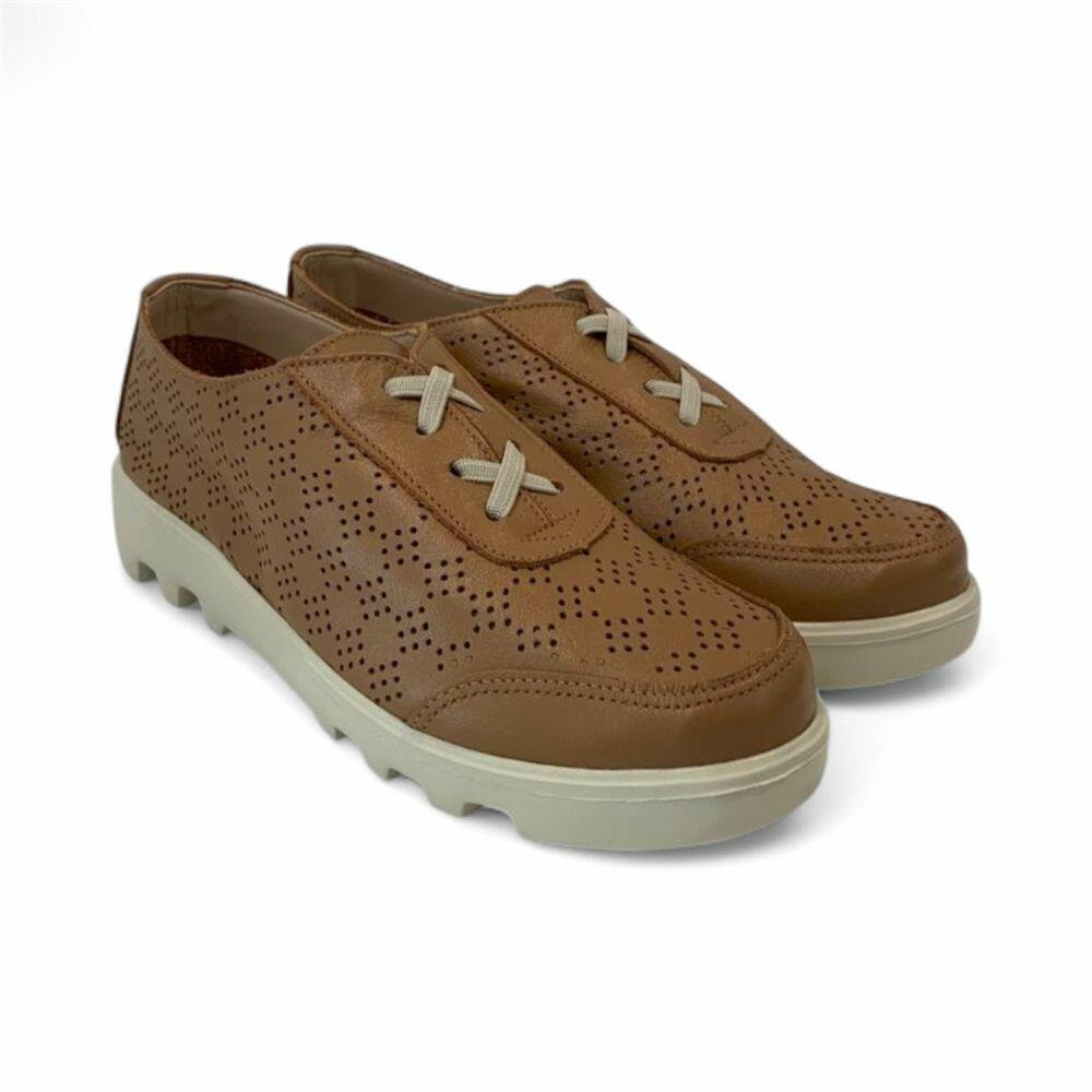 Tênis Feminino Rio de Luz em Couro 958 Marrom 2