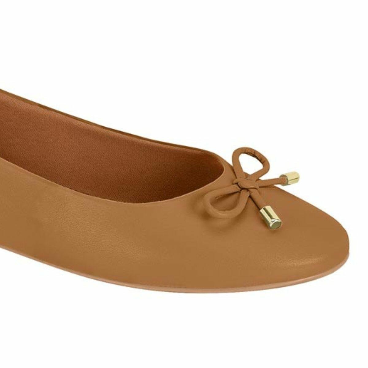 Sapatilha Vizzano Feminina Laço Bico Redondo 1443 Nude 2