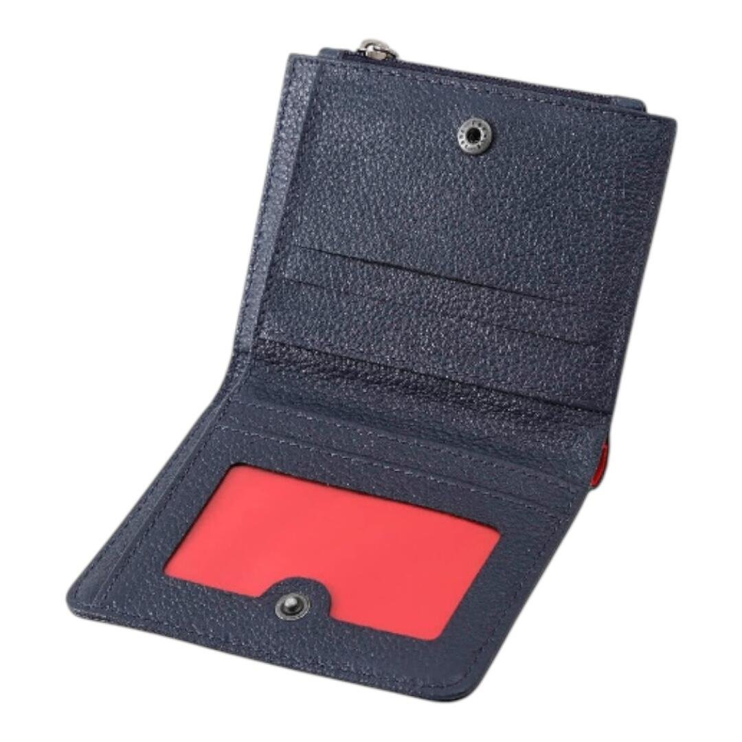 Carteira Mariart em Couro Azurita  645 Azul Marinho 3