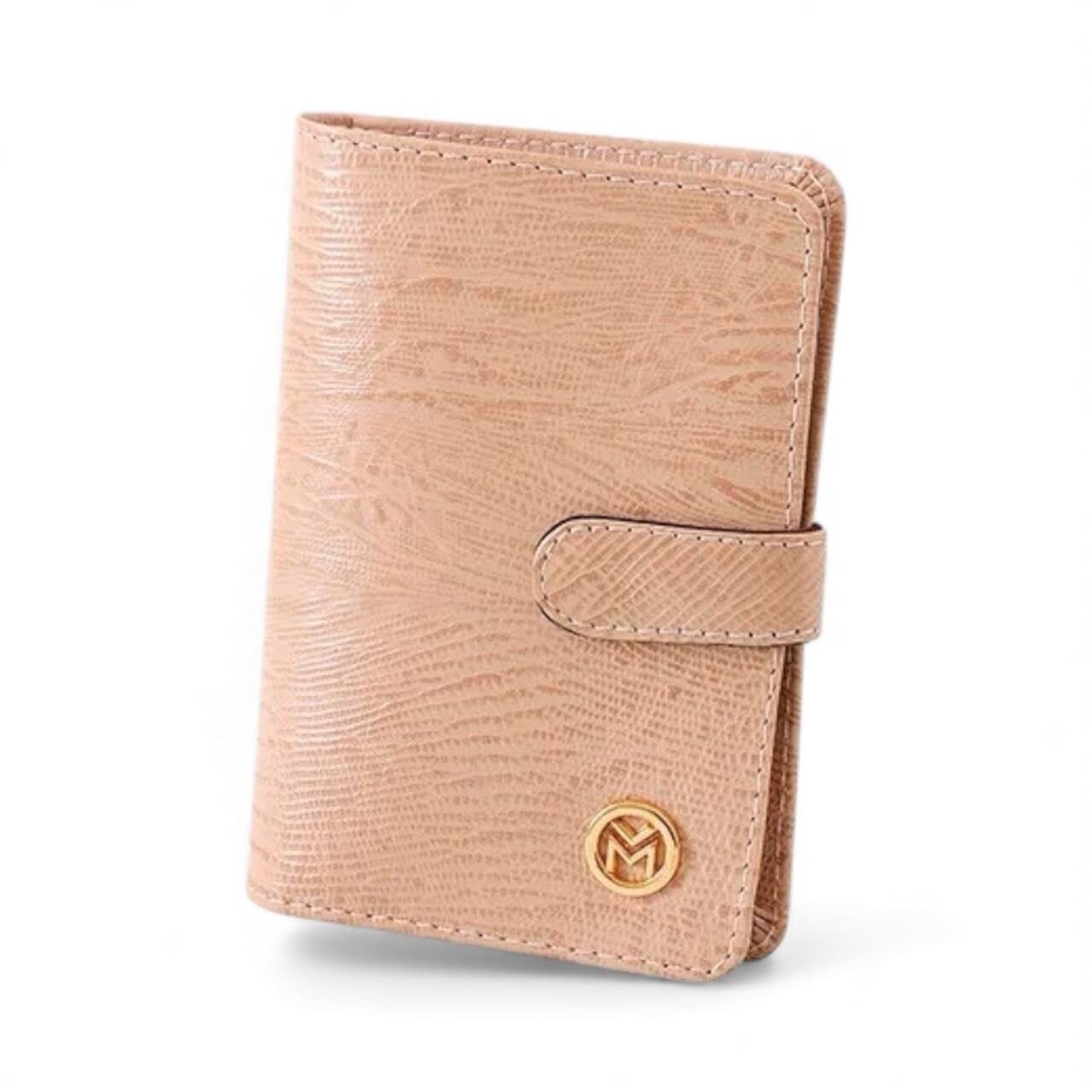 Carteira Mariart em Couro Texturizado  237 Bege 2