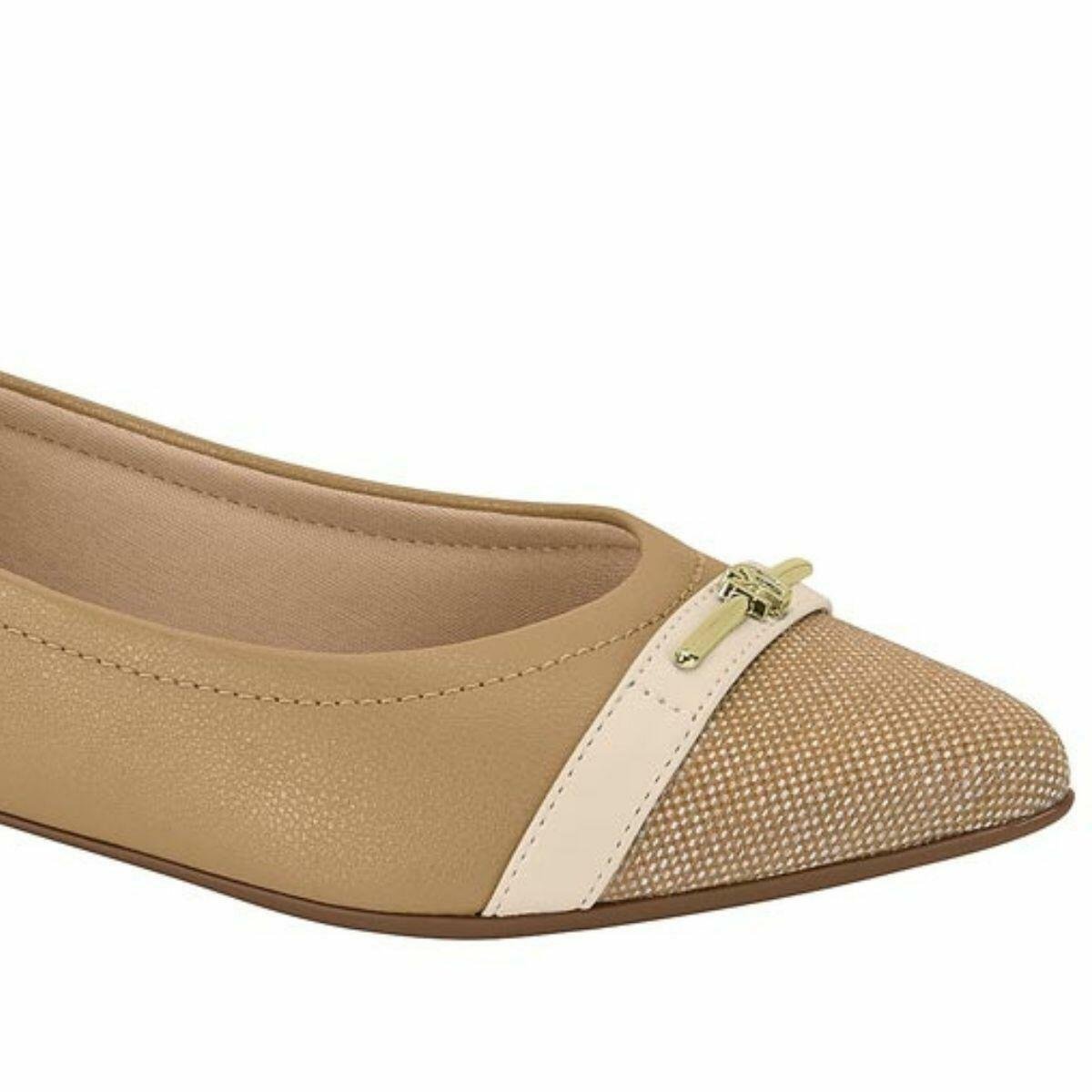 Sapatilha Feminina Modare Ultraconforto Bico Fino 7334.244 Bege 2
