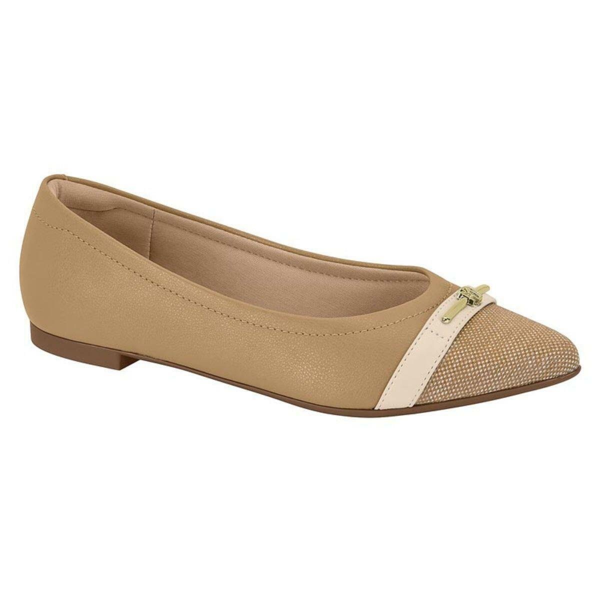 Sapatilha Feminina Modare Ultraconforto Bico Fino 7334.244 Bege 1
