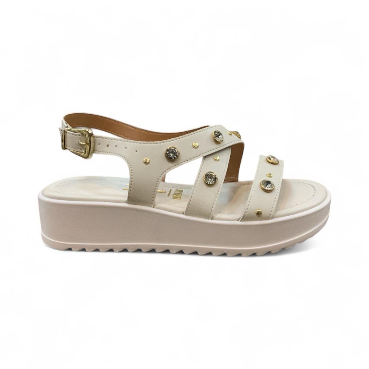 Sandália Vizzano Flatform Feminina Pedraria 6492.330