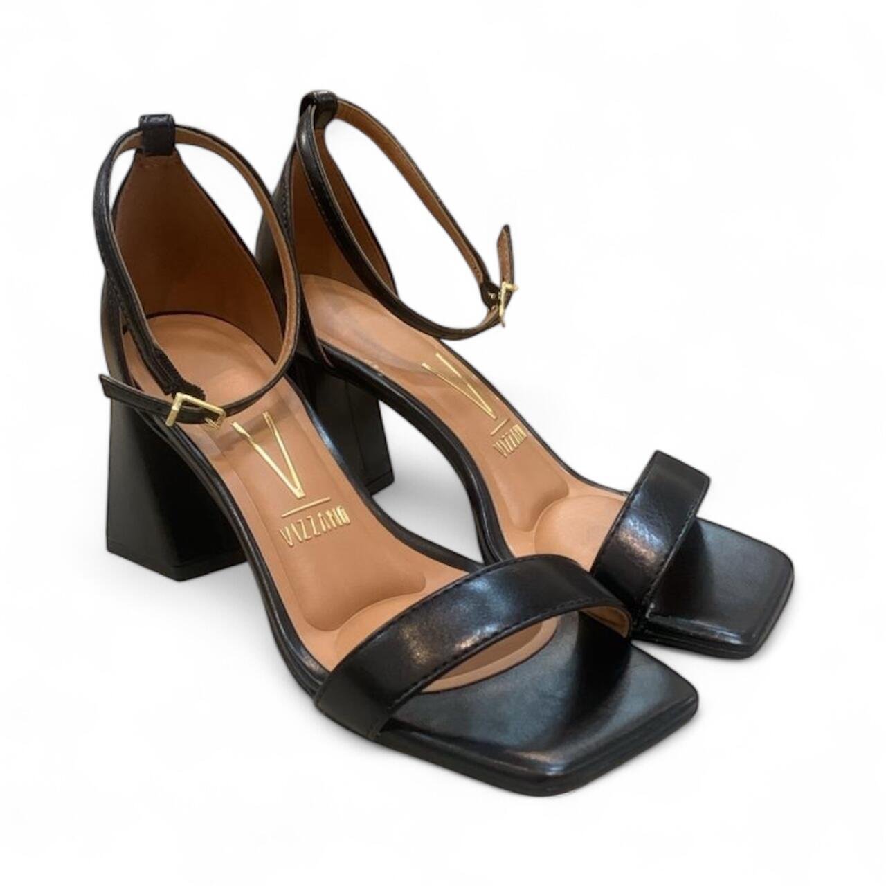 Sandália Feminina Salto Bloco Confortável Vizzano 6464.102 Preto 2