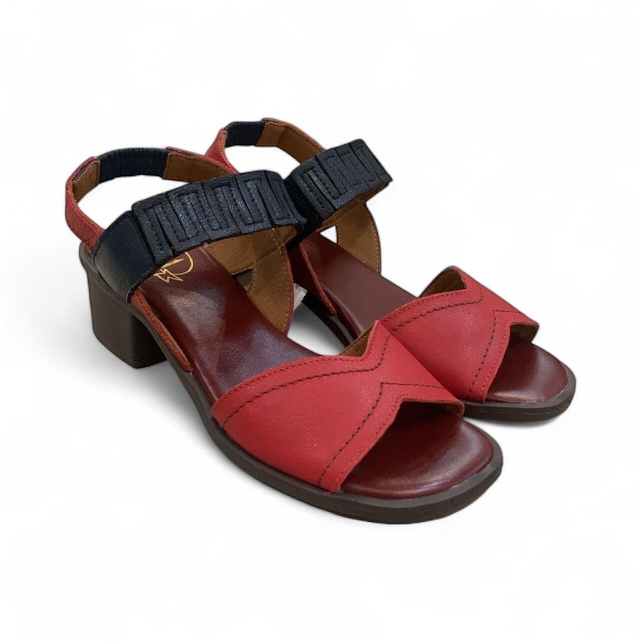 Sandália Feminina Ibiza Balatore em Couro IB187 Vermelho 2