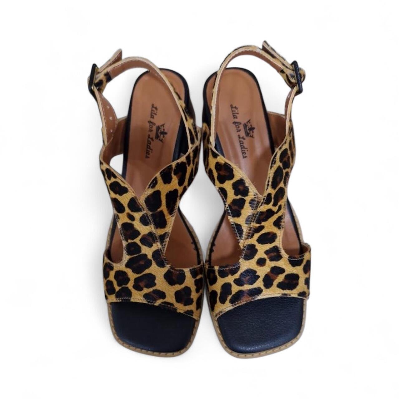 Sandália Feminina Dinapoli em Couro 916-05 Animal Print 4