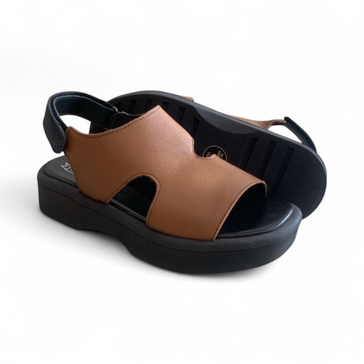 Sandália Feminina Balatore em Couro Martina MR013 Marrom 4