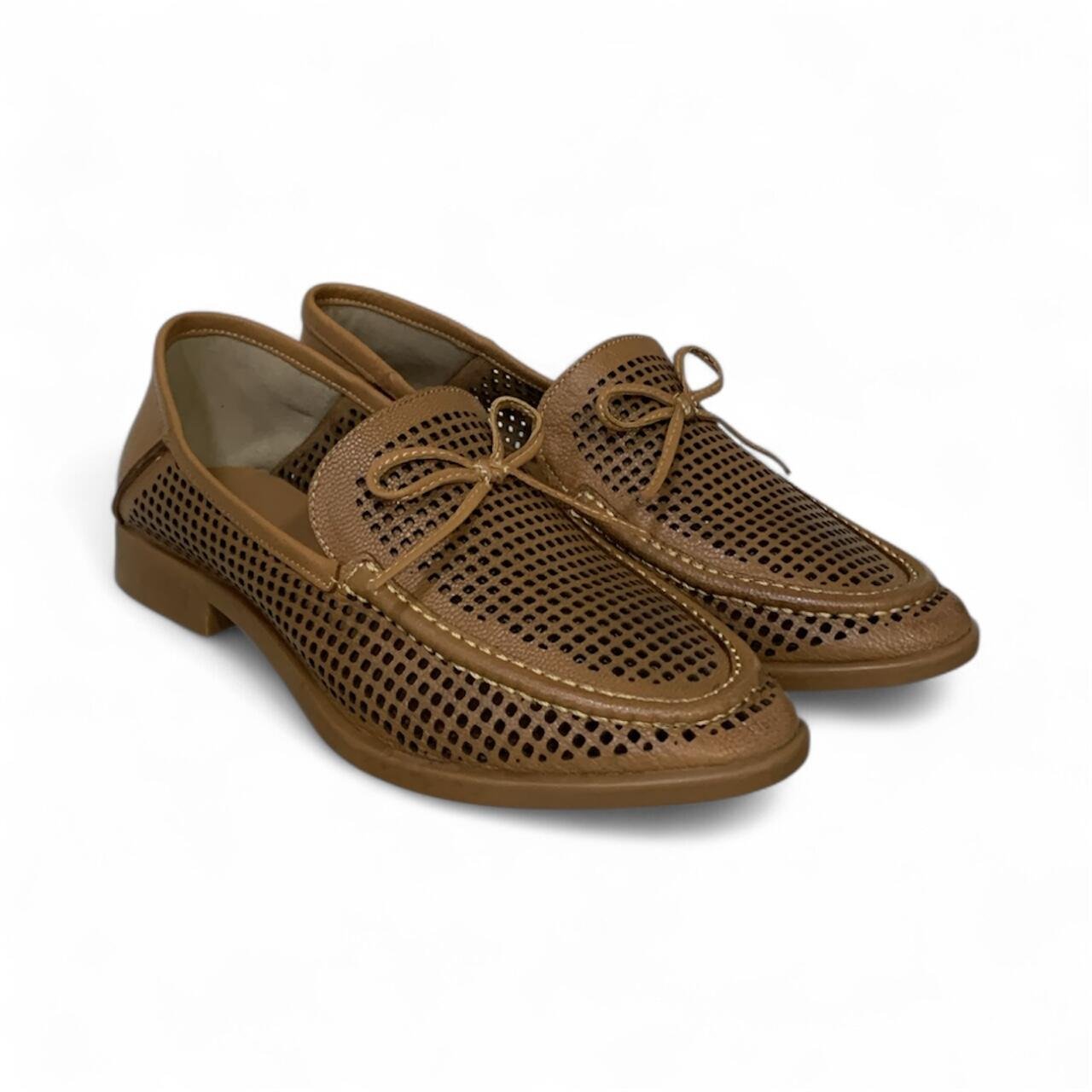 Mocassim Feminino Moscardini em Couro Laço 350998 Marrom 2