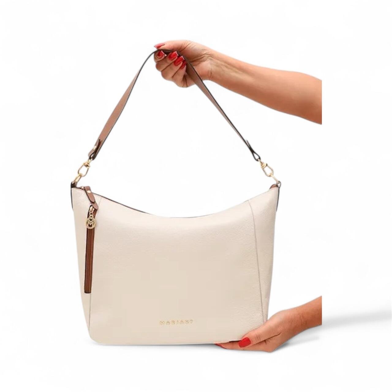 Bolsa Transversal Mariart em Couro Lagos Branco 4