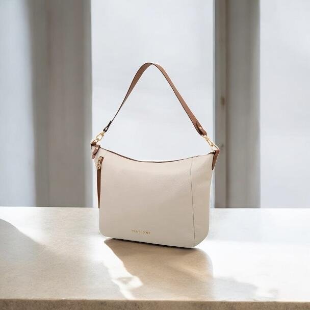 Bolsa Transversal Mariart em Couro Lagos Branco 5