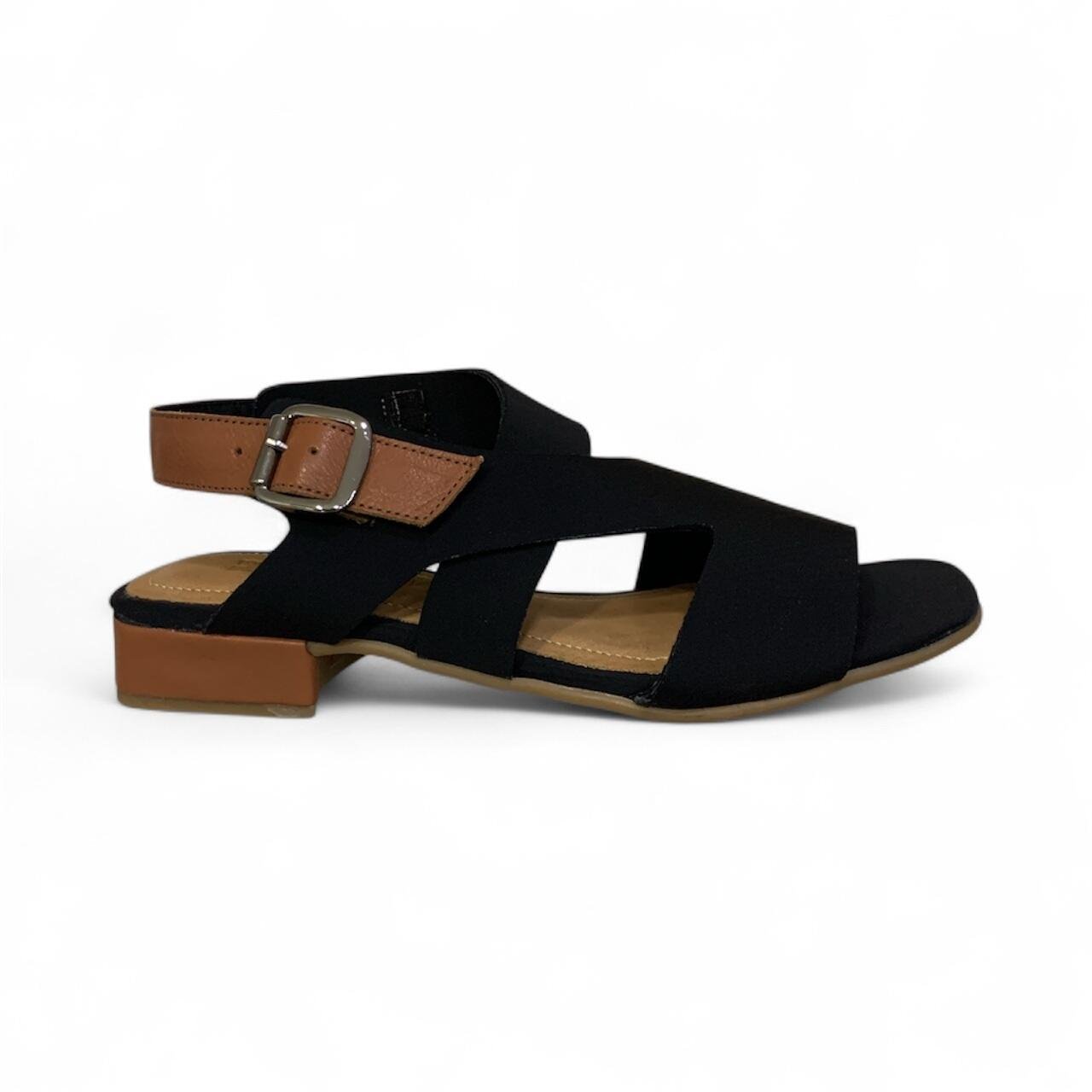 Sandália Feminina Moscardini em Lycra 411053 Preto 1