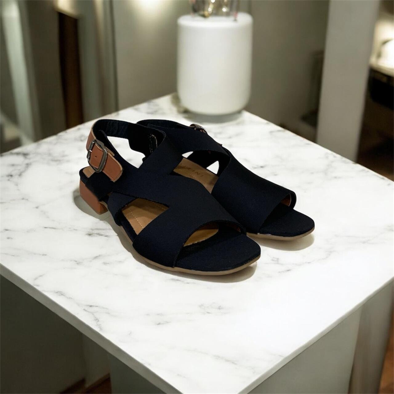 Sandália Feminina Moscardini em Lycra 411053 Preto 3