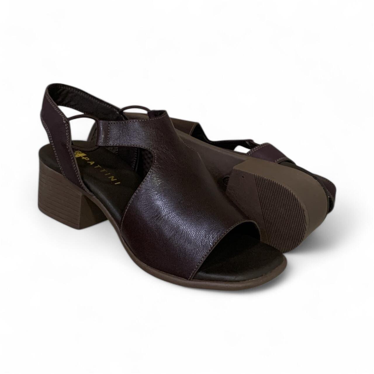 Sandália Feminina em Couro Pelica Salto Médio 435005 Preto 4