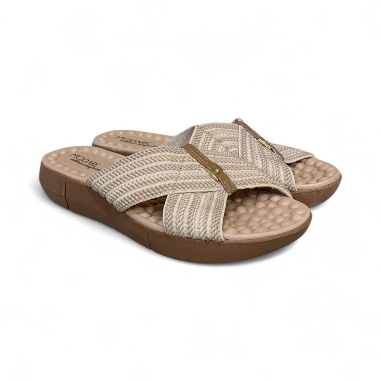 Chinelo Feminino Modare Ultraconforto Massageador 7142.101 Bege 2