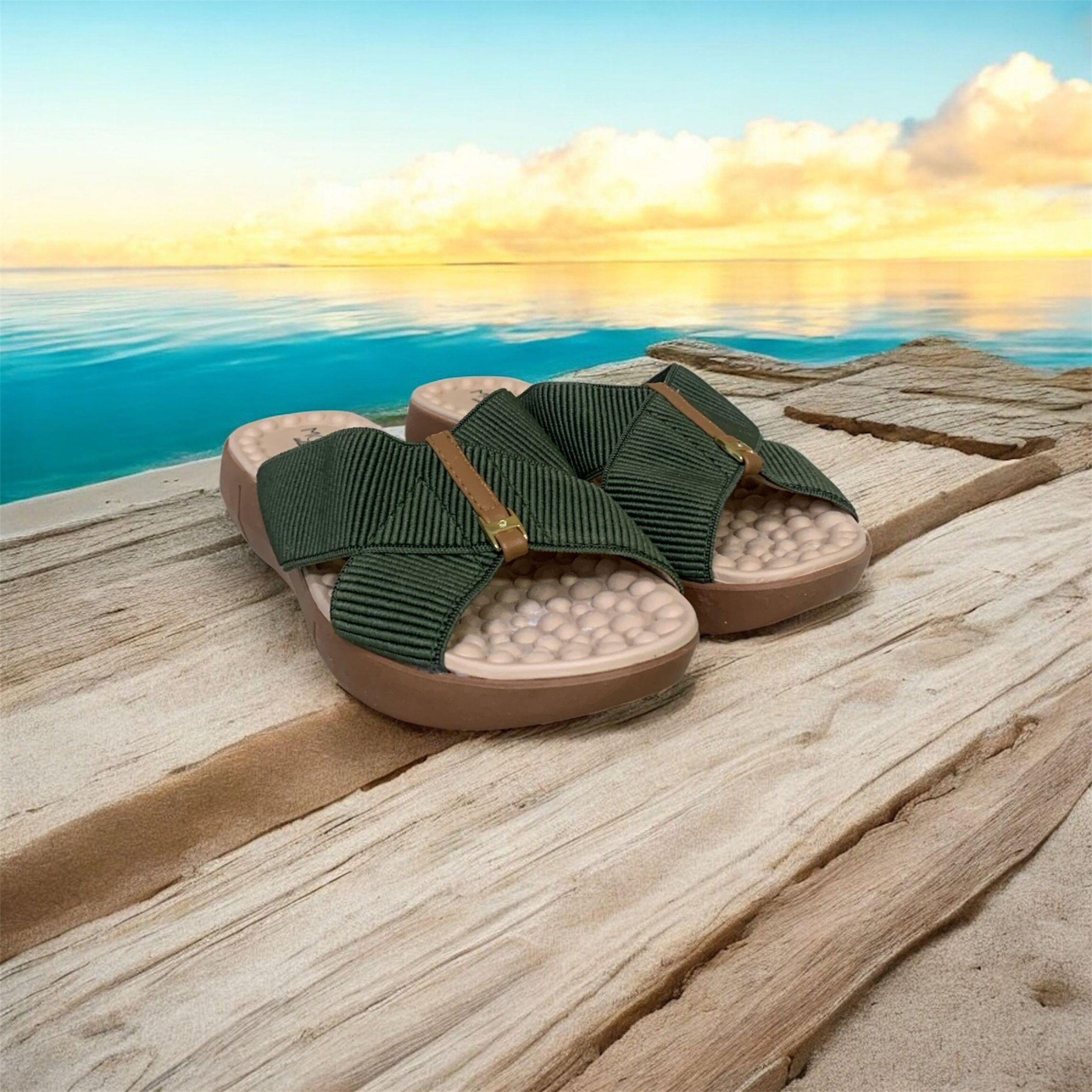 Chinelo Feminino Modare Ultraconforto Massageador 7142.101 Verde 5