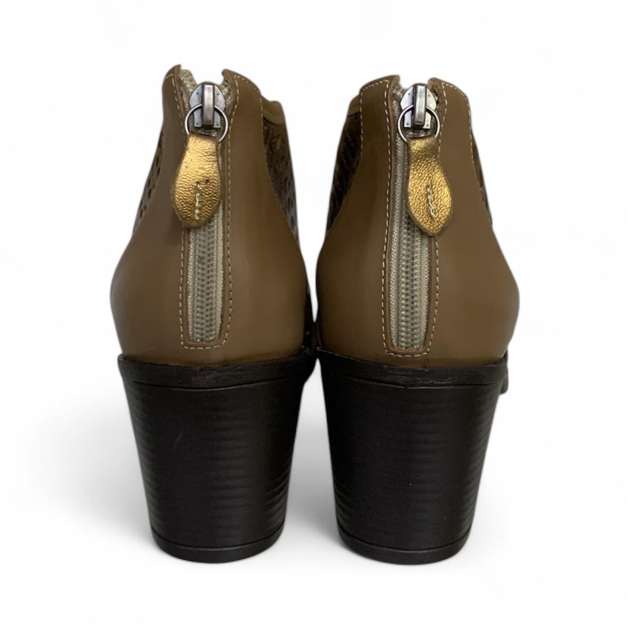 Sandalia Feminina Balatore em Couro Londom 158003 Dourado 6