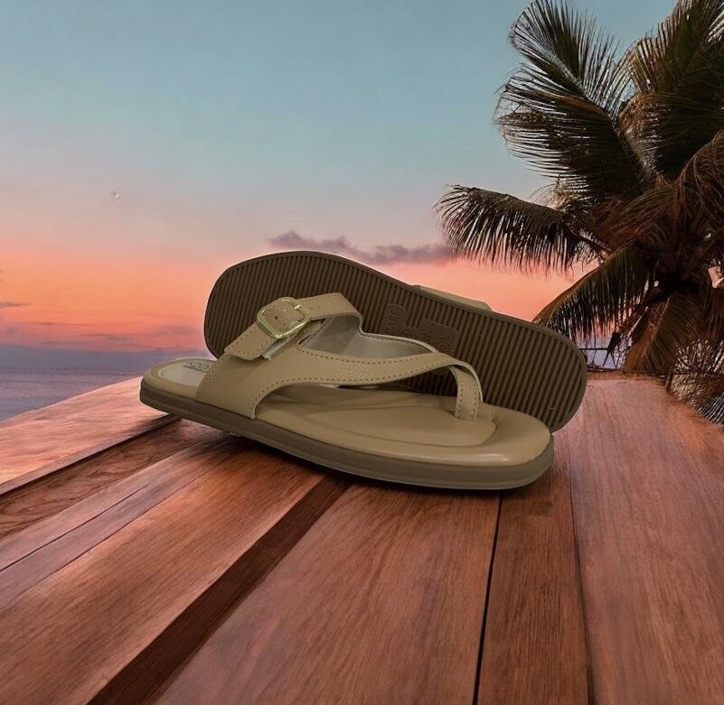 Tamanco Modare Ortopédico Feminino Rasteirinha Esporão 7212.100 Bege 4